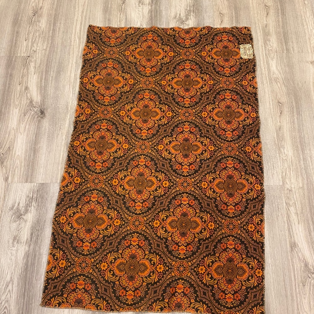 Vintage imported upholstery fabric thick inlaid